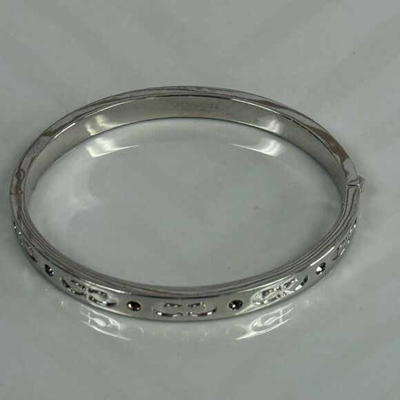 Coach Silver and Crystal Hinge Bracelet - Picture 3 of 4